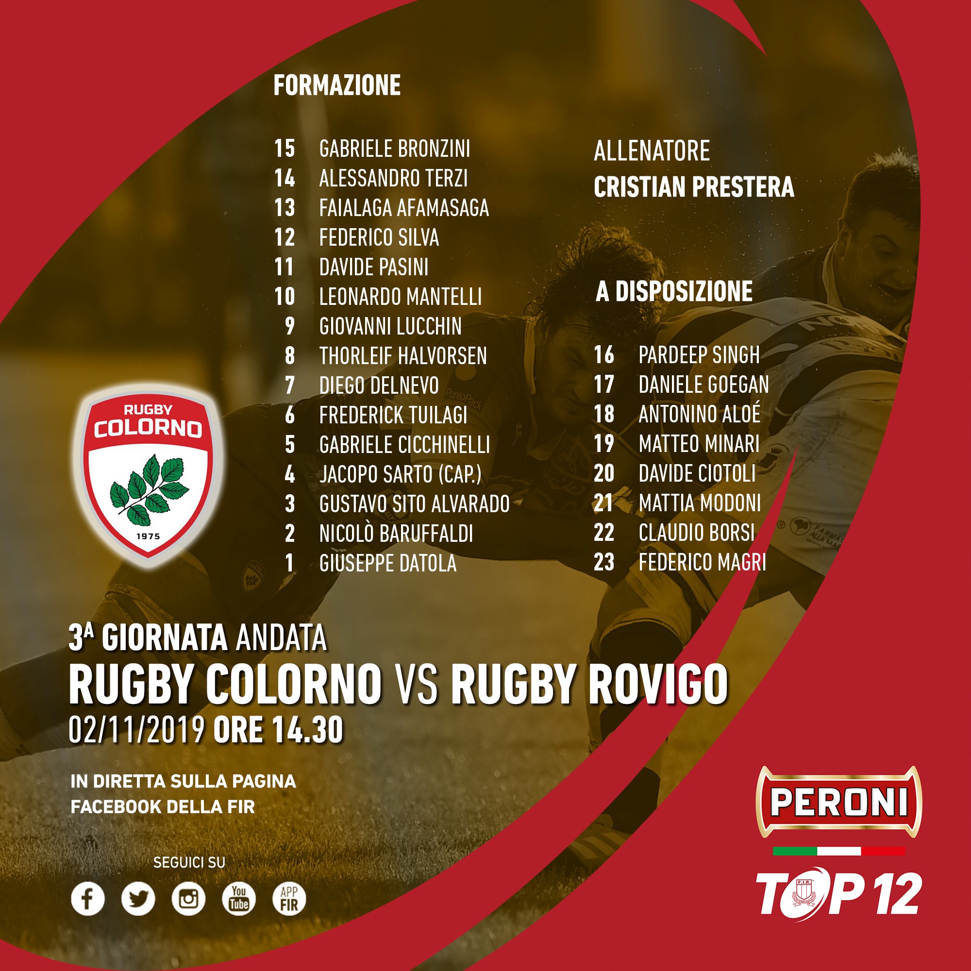 formazione colorno rovigo casa