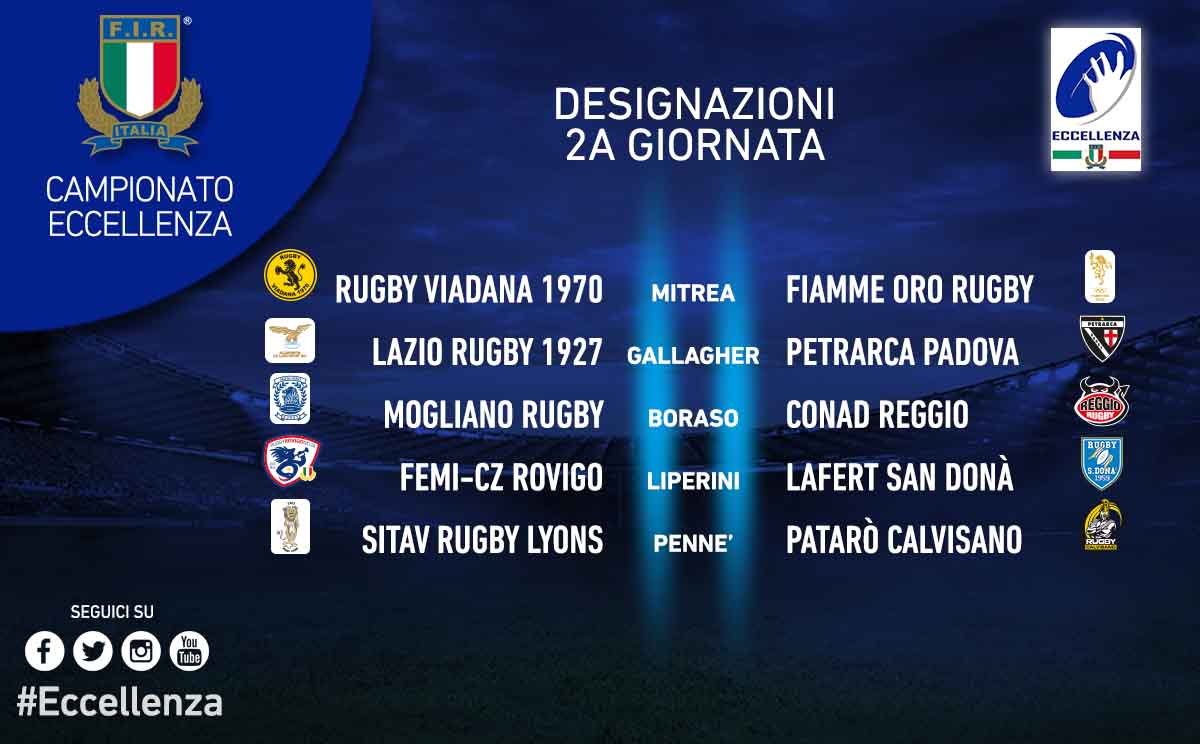 designazioni 2a giornata